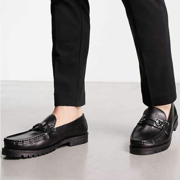 Schuh Other - Schuh - NEW - ralph chunky snaffle loafers in black leather. Size 10. (UK-9)